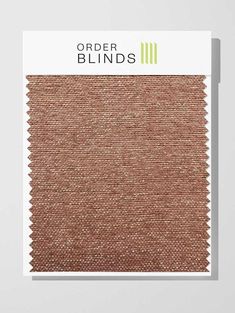 an image of a color swatch with the words'order blinds'on it