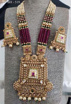 Pendal Set, Moti Set, Heavy Jewellery, Unique Wedding Jewelry, Bridal Jewelry Sets Brides, Hand Chain Jewelry