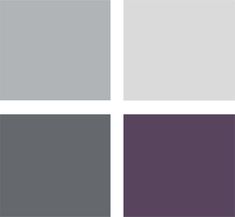 four different shades of gray and white with the same color scheme in each one corner