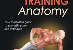 the book cover for training anatomy