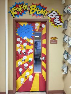 This is too cute for door idea Superhero Classroom Door Decorations, Superhero Classroom Door, Superhero School Theme, Superhero Door, Classroom Door Decorations, Superhero School, Class Door