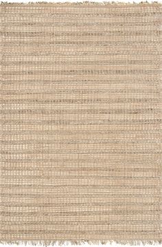 a beige rug with fringes on it