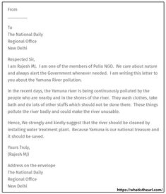 a letter from the national daily reporter