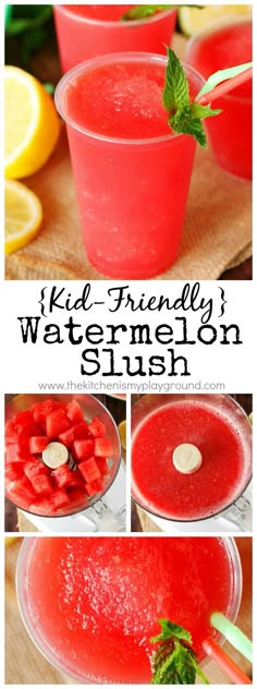 kids friendly watermelon slush recipe