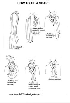 . Scarf Tutorial, Tie Scarf