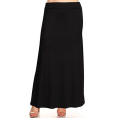 Product Description: Experience unparalleled comfort and timeless style with our Plus Size Long Maxi Skirt, featuring a versatile foldable waistband that allows you to adjust the fit to your liking. Perfect for any occasion, this skirt offers a flattering silhouette that drapes elegantly to the floor. The soft, stretchable fabric moves with you, making it ideal for day-long wear, whether you're at the office or out for a casual evening. Available in a range of solid colors, this skirt pairs effo Stretch Versatile Skirt, Full Length Solid Skirt With Wide Waistband, Versatile Solid Skirt With Elastic Waistband, Versatile Solid Color Skirt With Elastic Waistband, Versatile Fitted Black Maxi Skirt, Versatile Black Stretch Maxi Skirt, Versatile Black Lined Maxi Skirt, Black Stretch Maxi Skirt With Elastic Waistband, Plus Size Maxi Skirt