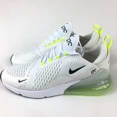 Brand New Without Box Nike Air Max 270 Running Shoes White Ghost Green Ah6789-108 Women's 9 Or 12. Please Message Us Your Size Choice At Time Of Purchase. Air 270 Nike, 270 Nike Shoes, Nike 270s, Nike Air Max 270 White, Nike 270, Cute Nike Outfits, White Ghost, Preppy Shoes, Cute Nike Shoes