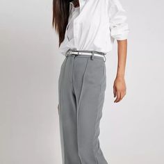 Discover Timeless Elegance and Comfort Step into a world of sophisticated style with our High Waist Pleated Wide Leg Trousers, designed to elevate your wardrobe in any season. Perfect for the modern woman, these trousers blend classic elegance with contemporary fashion, making them an essential addition to your office or casual attire. Product Features All-Season Wear: Crafted for versatility, these trousers are suitable for year-round comfort and style. Flattering High Waist Design: The high wa Trousers For Women, Middle Aged Women, Pantalon Large, Casual Attire, Contemporary Fashion, Sophisticated Style, Classic Elegance, Wide Leg Trousers, Modern Woman