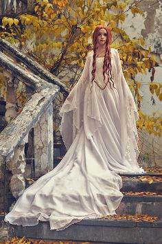 Celtic Wedding Dress, Country Bridal Gown, Medieval Wedding Dress, Celtic Wedding