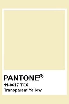 pantone's logo with the words transparent yellow in black and white on it