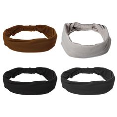 Item Function: 1. Twisty wide headbands stretch, elastic headbands fit most head sizes, easily meet your specific elastic needs, fit women with different head shapes, not too loose or too tight. 2. These headbands are unique in design, bohemian style, cross-knot design, and fashionable appearance, can match well with different styles of clothing and occasions, and are also great gifts for birthdays, anniversaries, Mother's Day, or other festivals. 3. This wide headband is made of polyester and s Headbands Black, Adjustable Brown Headband, Cross Knot, Wide Headbands, Bohemian Aesthetic, Twist Knot, Knot Design, Deep Gray, Wide Headband