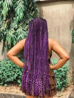 Purple knotless braids
Knotless braids 
Purple braids 
Long purple braids 
Long braids 
Knotless braids on Natural hair 
Knotless braids on natural hair 
Knotless braids for natural hair
Knotless braids styles 
How to make knotless braids 
Purple hair 
Purple braids inspo
Purple braids on natural hair 
Protective styles for natural hair
Protective styles for short natural hair
Braids with curly tips 
Purple braids with curls 
Purple goddess braids 
Goddess braids Purple Box Braids, Purple Braids, Colored Braids, Blonde Braids, Box Braids Hairstyles For Black Women, Braids Hairstyles Pictures, Cute Box Braids Hairstyles, Braids With Beads, Pretty Braided Hairstyles