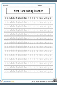 Alphabet - Neat Handwriting Practice Worksheet in 2024 | Schön schreiben lernen, Alphabet schreiben, Schöne handschrift Second Grade Handwriting Practice, Hand Writing Practice Letter Tracing, Writing Abc Handwriting Practice, Handwriting Stencils, Print Writing Practice, Handwriting Templates Free Printable, Hand Writing Templates, Kindergarten Worksheets Free Printables Handwriting Practice, Handwriting Sheets Printable