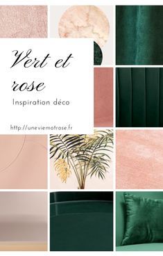 green and pink color scheme for interior decor