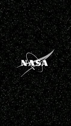 the nasa logo is shown against a black background