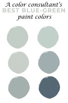 the best blue - green paint colors