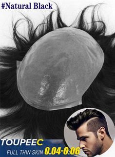 Hair Replacement For Men, Mens Toupee, Hair Replacement Systems, Hair Toupee, Thick Skin, Mens Hair, Wholesale Hair, Hair System, Hair Replacement