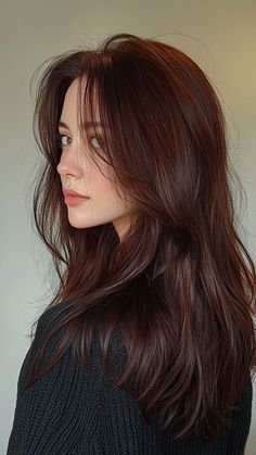 Dark Brown Hair Color Ideas: 25 Chic Shades Dark Dark Auburn Hair, Tones Of Brown Hair Shades, Dark Hair Fall Colors, Brown Colorful Hair, Short Dark Brown Hair Styles, Dark Red Brown Hair Color Brunettes, Hair Shades Of Brown, Slightly Red Brown Hair, Dark Brown Hair Warm Red Undertones