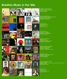 the cover of brazilian music in the'60ss by various artists and their names