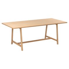 a wooden table on a white background with no one around it or the table top