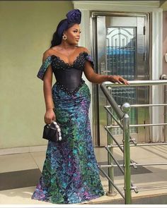 Ankara Dress Styles 2020 For Weddings, Lace Gown Styles Aso Ebi, Aso Ebi Dresses, Aso Ebi Lace Styles, Nigerian Dress, Evening Maxi Dress