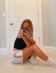 Banded Sweat Shorts - Recess Apparel LLC Outfits With Sweat Shorts, Outfits With Sweats, Shorts Preppy, Cut Off Sweatshirt, School Band, Cute Lazy Outfits, Lazy Outfits, Young Fashion, Levi Shorts