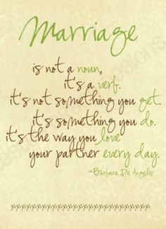 a piece of paper with the words marriage written on it and green lettering in black ink