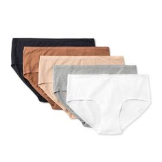 Add a comfy staple to your innerwear collection with the Women's 5pk Cotton Blend Hipster Underwear - Dealworthy™ Assorted Neutral. Easy on the skin, these underwear are perfect for everyday use. Comes in a pack of 5 in assorted neutral colors to choose from. Made of lightweight fabric, it allows all day comfort. These underwear are easy to maintain with a simple machine wash and tumble dry. Dealworthy™: Just what you need, priced just right. Best Cotton Undies Women, Innerwear For Women, Under Wears Woman Set, Hannukah Gift, Simple Machine, Mental Hospital, Simple Machines, Natural Women, Gift List