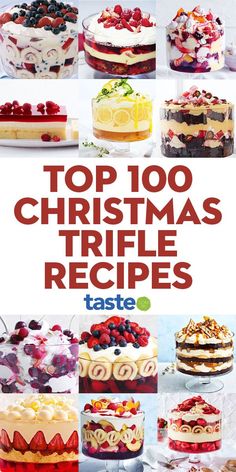 Looking for an easy dessert this festive seasonYou can’t go past a trifleWe’ve ranked our best trifle recipes for Christmas in one handy listfrom classic custard and jelly concoctions to more exotic twistschristmas trifle dessert Christmas Dessert Truffle Bowl, Fruit Triffle Desserts, Christmas Dessert Trifle Easy Recipes, Classic Trifle Recipes, Chocolate Raspberry Trifle Recipes, Triffle Recipes Holiday, Trifle Dish Desserts, Christmas Poeding Ideas, Triffle Desserts Easy Christmas