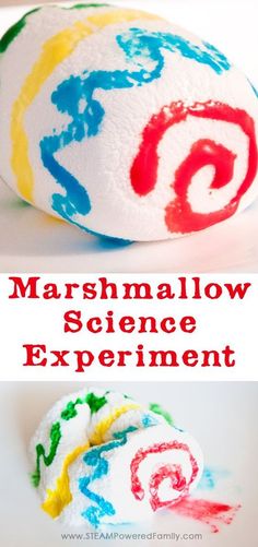 marshmallow science experiment for kids to learn how to use marshmallows