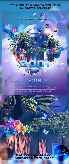 an image of the back cover of a flyer for a music festival with various images and text