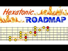 a guitar tab with the words'roadmap'in blue and yellow on it