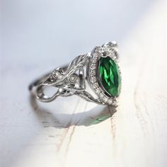 Emerald Marquis Gem Leaf Weave Silver Noble Rings For Women, Marr9098 Ring Size: 6 Material: Silver Plated Brass Attractive Packaging Other Available Ring Size: 6, 7, 8, 9,10 Message Me For Bundle Buying. 100% Brand New Thank You! Marquise Emerald Ring Silver, Aesthetic Lady, Emerald Birthstone Ring, Design Sustainability, Mom Aesthetic, Red Carpet Beauty, Emerald Birthstone, Party Rings, Vintage Party