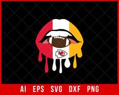 Chiefs Football Vector Logo T-shirt SVG File for Cricut Maker and Silhouette Cameo Digital Download