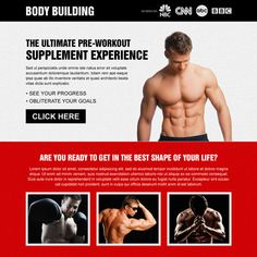 the body building website homepage