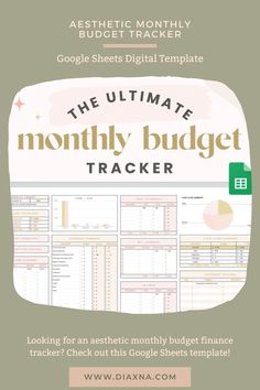 the ultimate printable budget tracker for google sheets that you can use to track your money