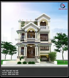 this is an image of a two story house