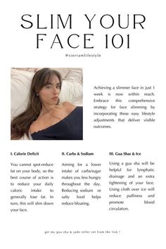 Model Faces Woman, Slim Face Gua Sha, Aesthetic Slim Back, How To Get Model Face, Gua Sha Face Fat Loss, How To Model Face, Tips For Models, Loss Weight On Face, How To Get A Slim Face