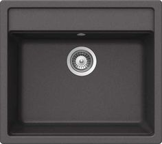 an image of a black kitchen sink