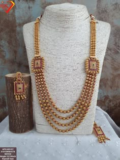 Gold Long Rani Haar Designs, Elegant Gold Beads Mala For Wedding, Festive Long Gold Mala Necklace, Gold Bollywood Mala With Round Beads, Gold Necklace Rani Haar, Fashion Jewelry Necklaces Gold, Gold Bangles For Women