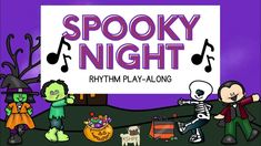 the spooky night halloween play - along is available for children to play with