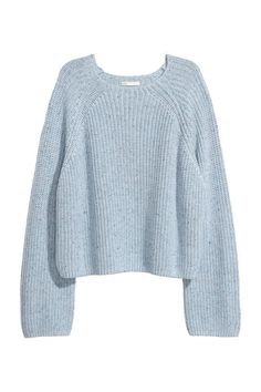 Braided Sweater, H&m Fashion, Ribbed Knit Sweater, Cute Sweaters, Knitwear Women, Sweater Weather, Blue Sweaters, Quality Clothing, Capsule Wardrobe