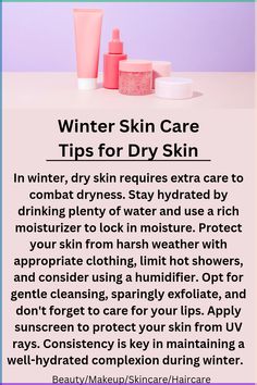 Combat winter dryness with these tips! Learn how to adjust your routine for healthy, hydrated skin all season long.
winter skin care, dry skin care, winter dry skin, prevent dry skin in winter, moisturizing for dry skin
#winterskincare #dryskincare #winterdryskin #hydratedskin #moisturizerford Skin Care Winter, Skin Care Dry Skin, Dry Skin In Winter, Tips For Dry Skin, Winter Skin Care Tips, Seasonal Skincare, Lip Care Tips, Dry Skin Care Routine, Night Time Skin Care Routine