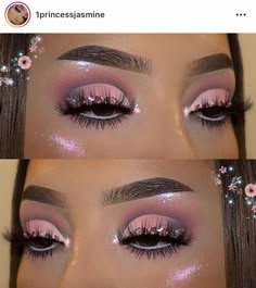 Pink Cut Crease Eyeshadow, Pink Cut Crease, Crease Eyeshadow, Sultry Makeup, Cut Crease Eyeshadow, Scene Makeup, Cute Eye Makeup, Pretty Lashes, Neutral Eyes