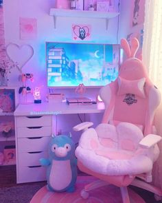 simply and stylish game equipment Girls Gaming Setup, Gaming Setup Ideas, Kawaii Nintendo Switch, Pink Switch, Coral Room, Kawaii Nintendo, Nintendo Switch Controller, Kawaii Bedroom, Computer Gaming Room