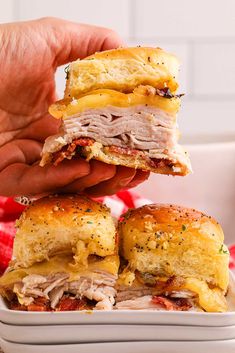 Boasting a delicious mixture of deli turkey, bacon, onion, cheese, and more, these easy turkey sliders certainly won't leave you or anyone else at the dinner table feeling hungry. They make a fun change from regular beef patty sliders and offer sweet and savory flavors in every mouthful. You can either make the recipe as it is or tweak the ingredients to personalize them. With bacon, maple syrup and cheese, these turkey sliders on Hawaiian rolls are ready in 30 minutes and a perfect party food! Easy Turkey Sliders, Turkey Sliders On Hawaiian Rolls, Slider Sunday, Bacon Maple Syrup, Sliders Recipes Turkey, Sliders On Hawaiian Rolls, Sandwich Night, Hawaiian Sliders, Bacon Turkey