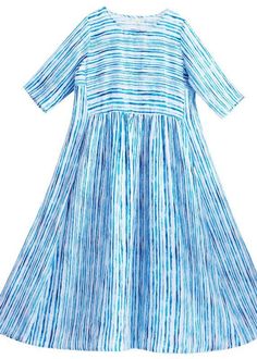 Modern O Neck Patchwork Summer Dress Sewing Blue Striped Maxi DressesFabric: LinenSize & Fit: Fit: This garment fits true to size.Length: Size M measures 48.75"from shoulder to hemBust: Great for any cup size. Waist: Loose Fit. Comfortable room throughout midsection.Hip: Loose Fit - room for hips. Hand Wash Cold. Summer Dress Sewing, Black Flats Shoes, Fashion Shoes Flats, Striped Maxi, Comfortable Room, Striped Maxi Dresses, Woolen Coat, Modern Dress, Dress Sewing