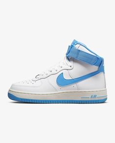 Nike Air Force 1 High Original DX3805-100 Women's White/Blue Shoes Size US 6.5 FL762 Description Nike Air Force 1 High Original DX3805-100 Women's White/Blue Shoes Size US 6.5 FL762. Product Detail •                   Brand: Nike  •                   Model: Nike Air Force 1 High Original DX3805-100 •                   Department: Women's  •                   Color: White/Blue Please message me if you have any questions. I stand by all of my items before and after purchase. Please see my feedback High Nike Shoes, Rosa Jordans, Pink Jordans 4s, Jordans 4s, Nike Azul, Pink Jordans, Nike Air Force 1 High, Nike Shoes For Sale, Jordan 4s