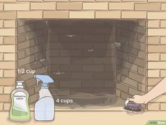 how to clean fireplace bricks with pictures wikihow