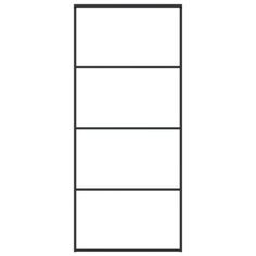 a black and white line drawing of a three - tiered shelf with four shelves